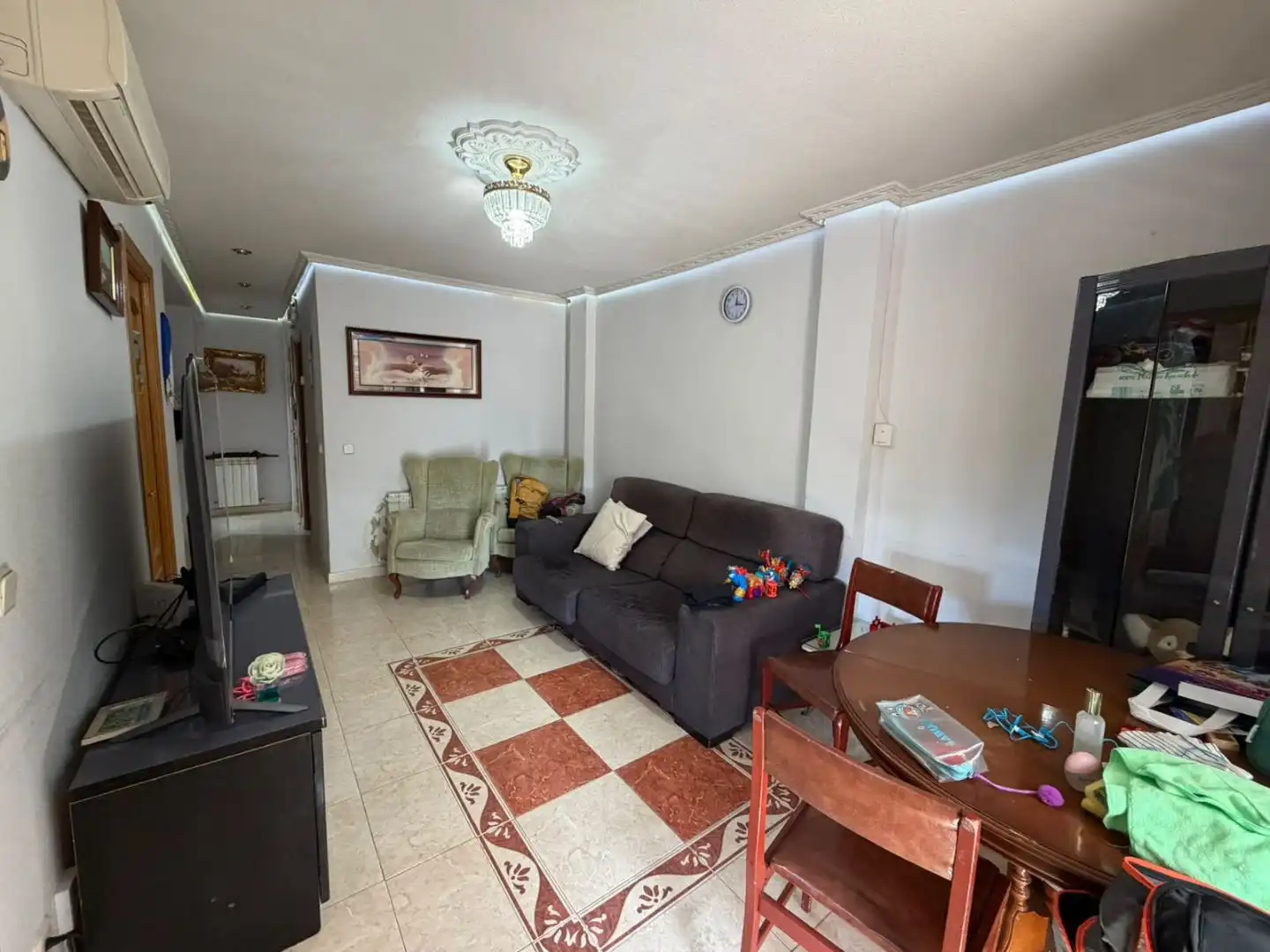 Sala d'estar de Pis en venda en Alcalá de Henares amb Aire condicionat, Terrassa i Balcó