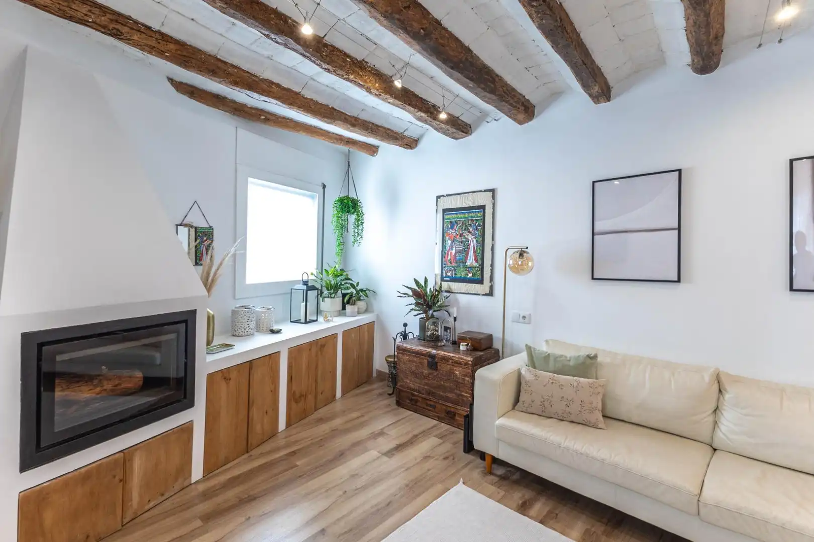 Living room of Houses for sale in Molins de Rei  with Air Conditioner, Heating and Parquet flooring