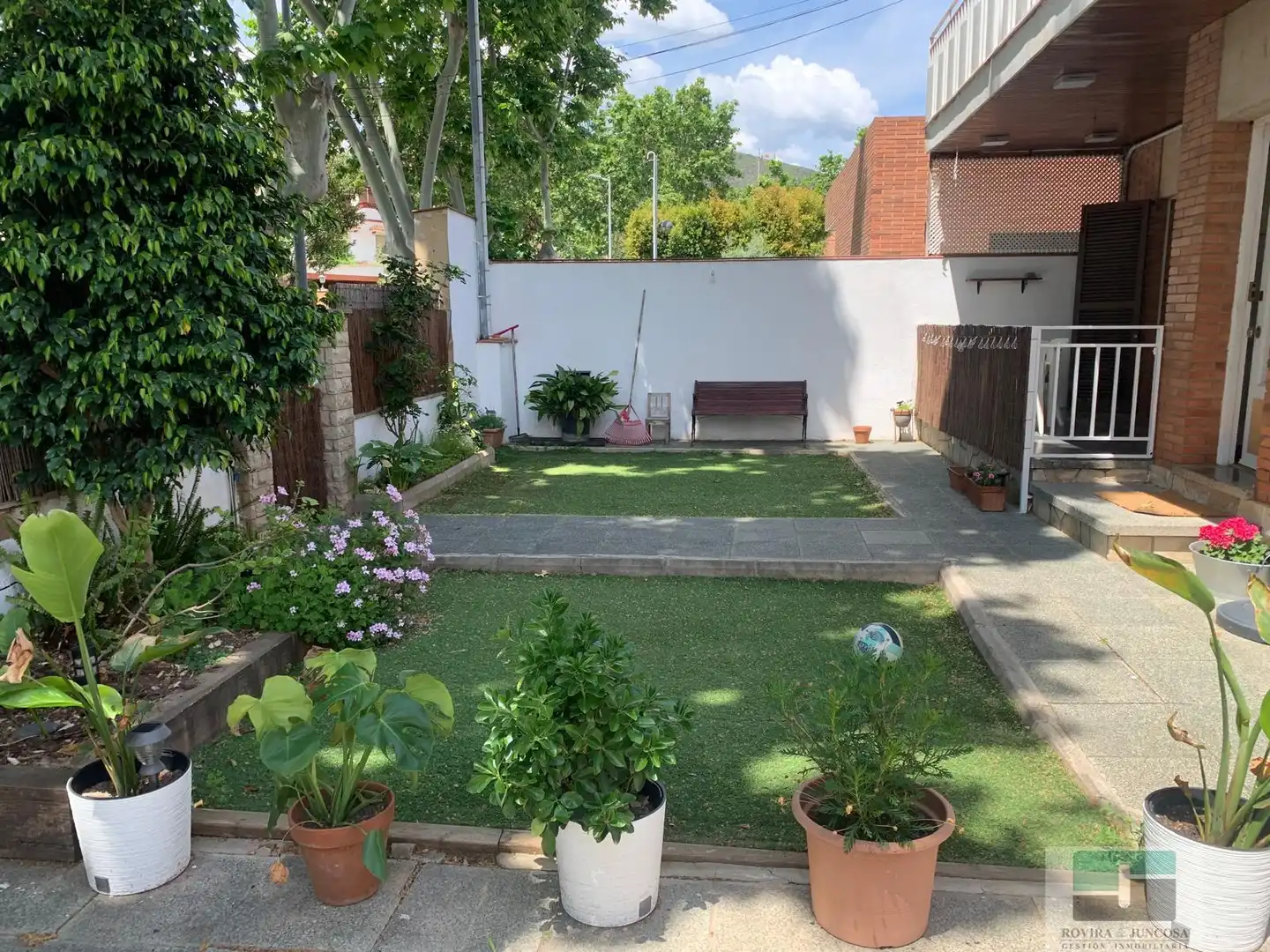 Jardín de Piso de alquiler en Castelldefels con Aire acondicionado, Calefacción y Parquet