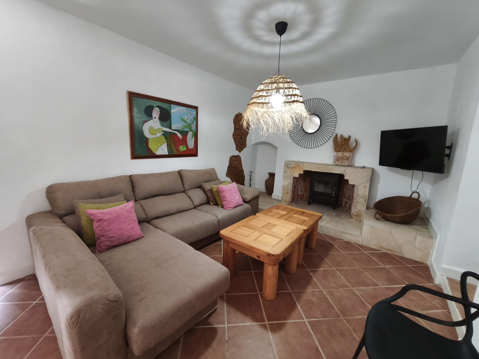 Living room of Country house to rent in Carratraca  with Furnished, Oven and Washing machine