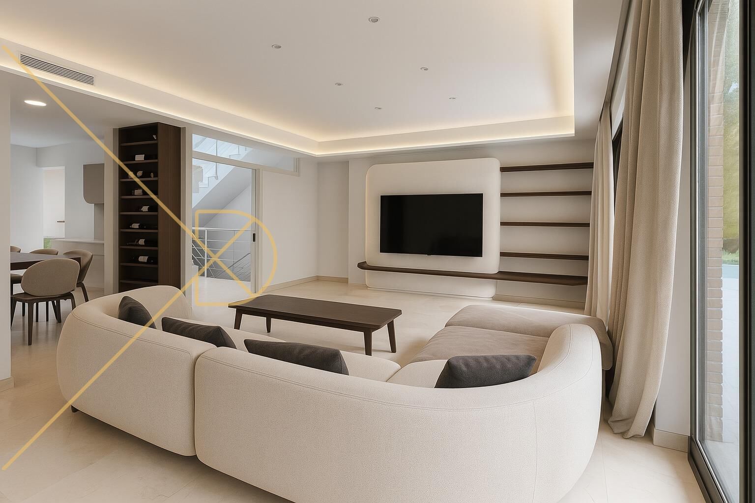 Sala d'estar de Casa o xalet en venda en Gavà amb Aire condicionat, Calefacció i Jardí privat