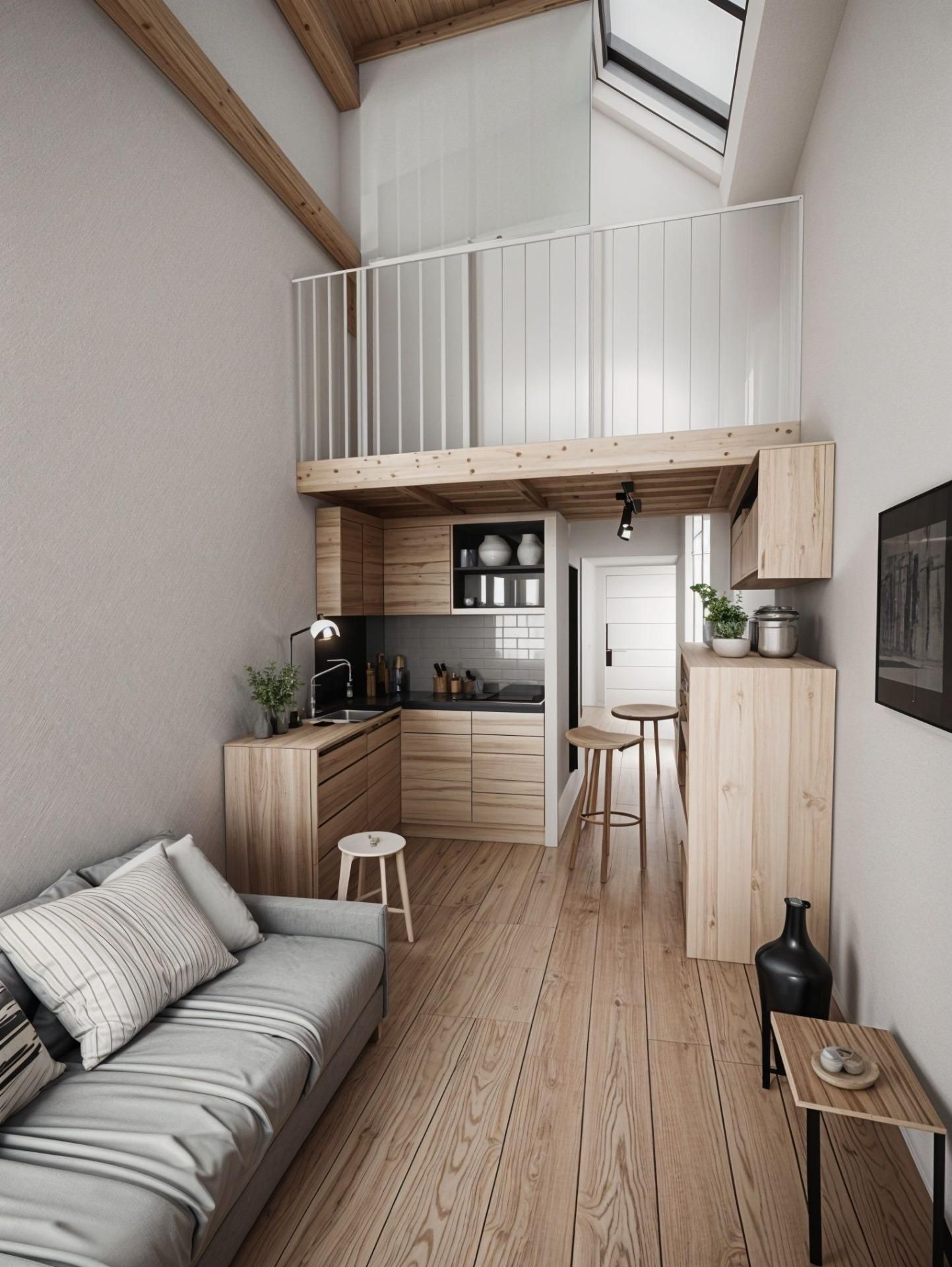 Kitchen of Loft for sale in  Barcelona Capital  with Air Conditioner and Parquet flooring