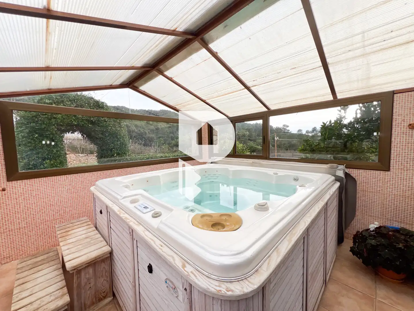 Terrassa de Casa o xalet en venda en Vallirana amb Aire condicionat, Calefacció i Jardí privat