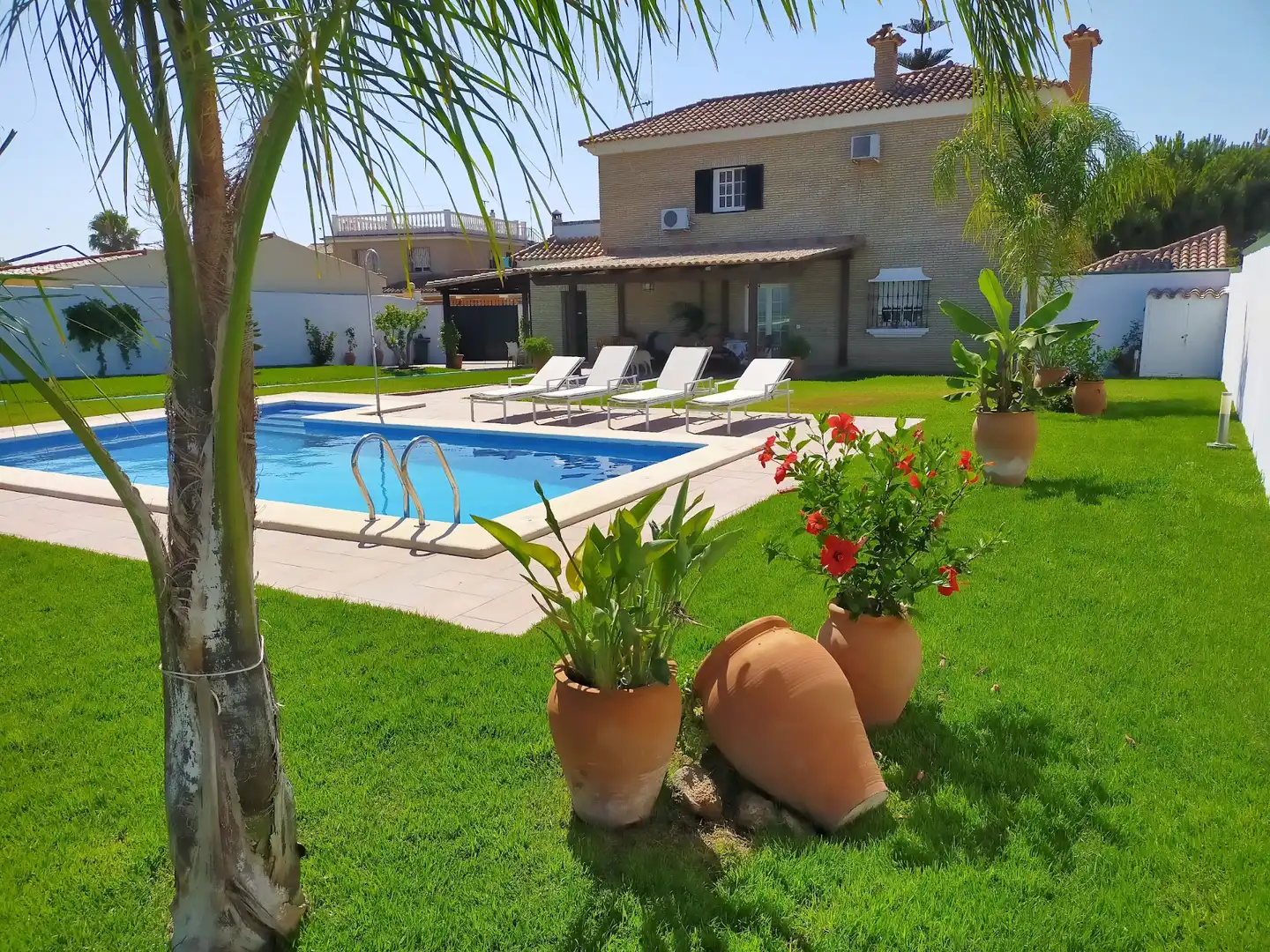 Piscina de Casa o xalet en venda en El Puerto de Santa María amb Jardí privat, Terrassa i Piscina