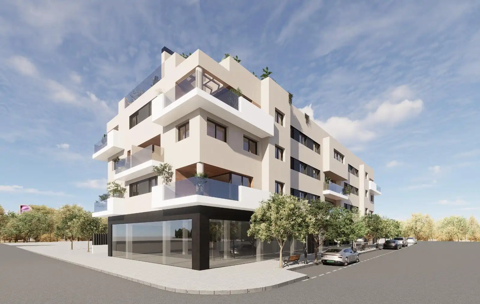 Exterior view of Flat for sale in Murcia  with Air Conditioner, Heating and Terrace