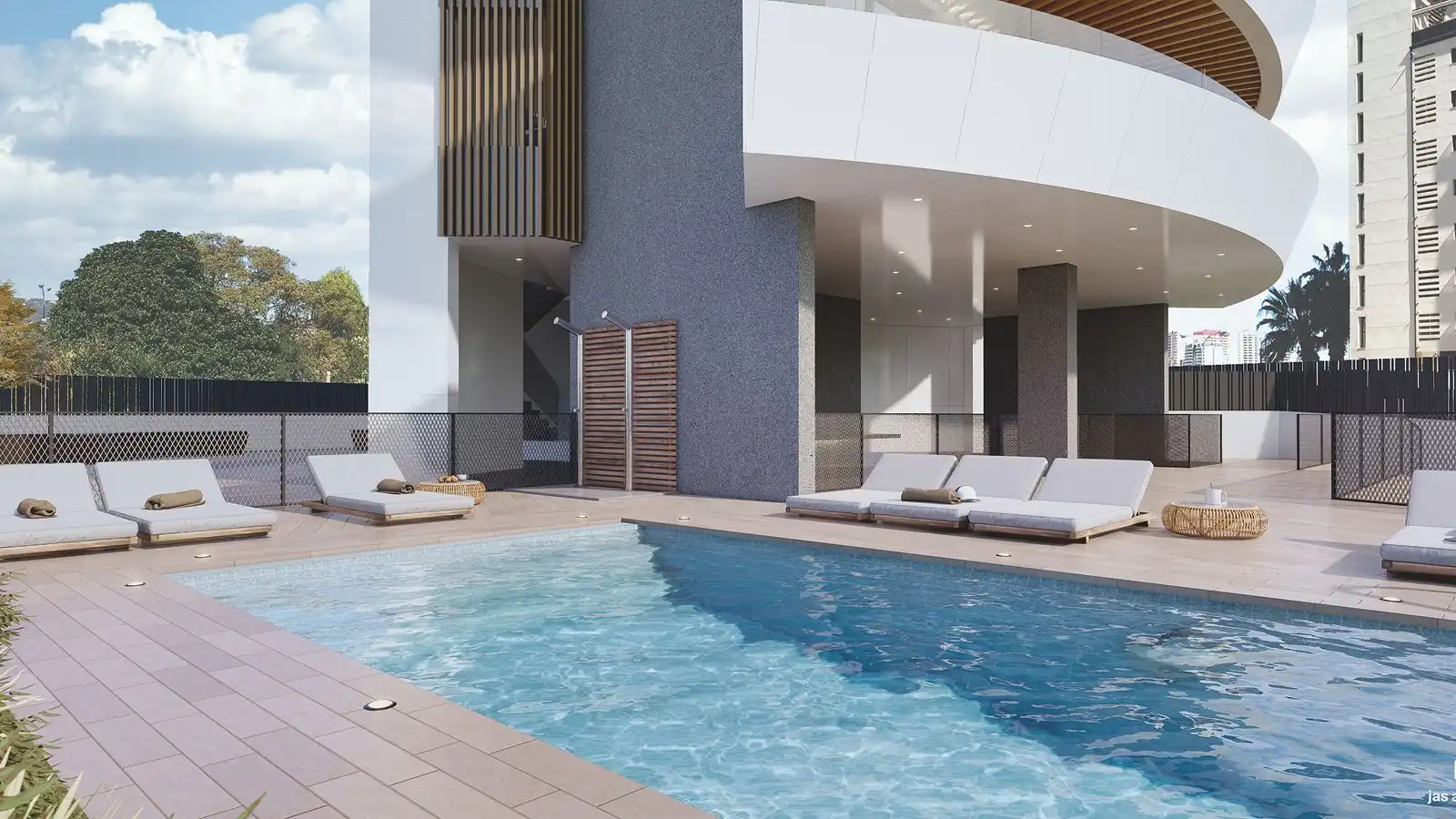 Piscina de Apartamento en venta en Calpe / Calp con Aire acondicionado, Calefacción y Terraza