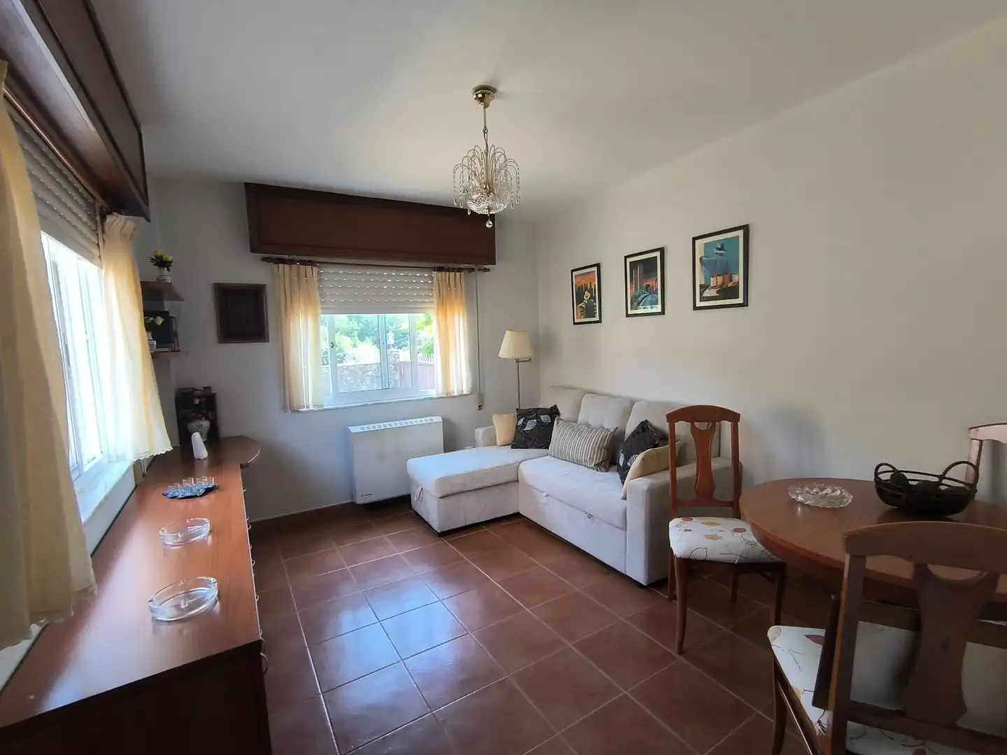 Sala de estar de Casa o chalet en venta en Santiago de Compostela  con Calefacción y Amueblado