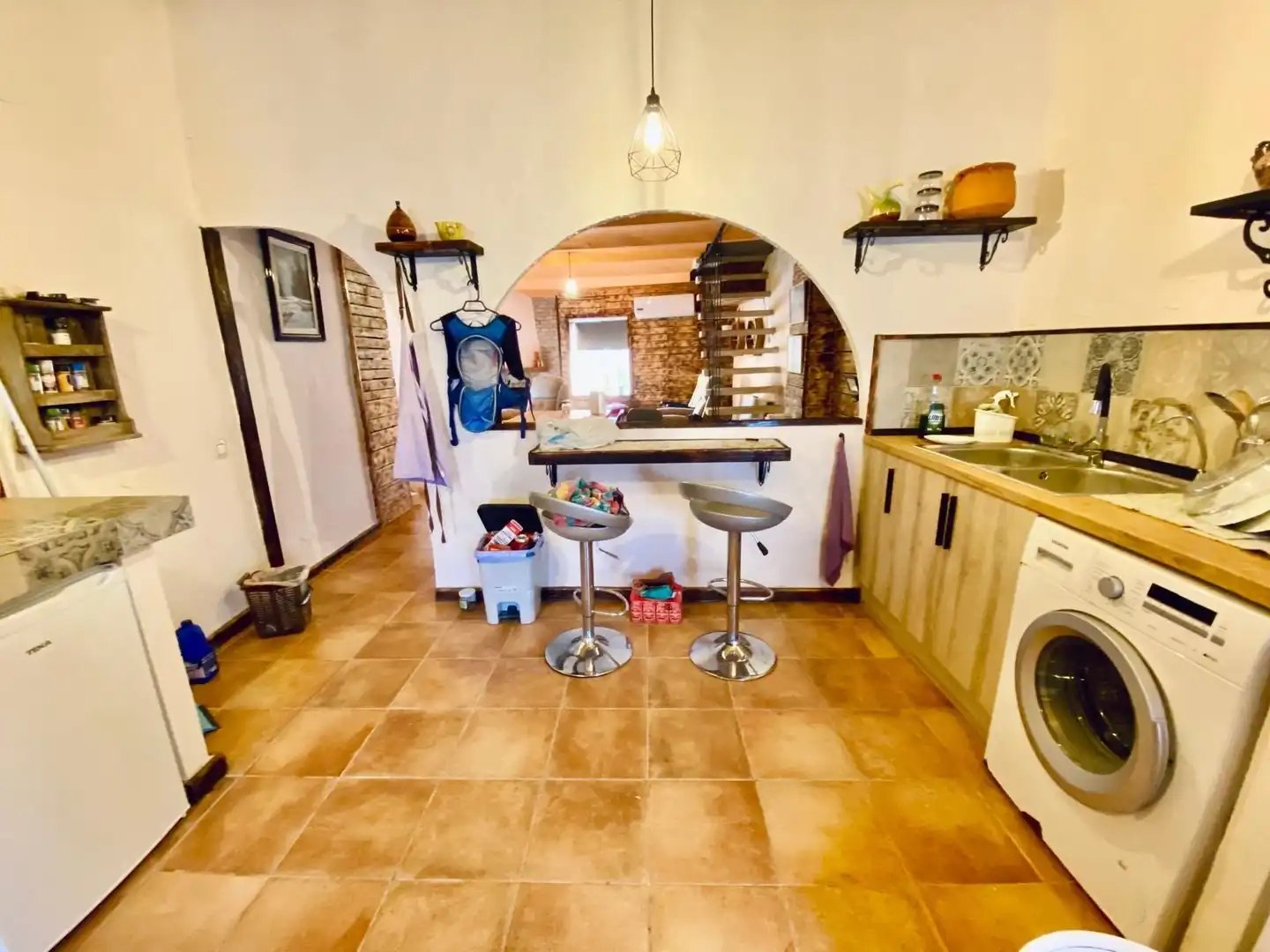 Cuina de Casa o xalet en venda en Capellades amb Calefacció, Terrassa i Traster