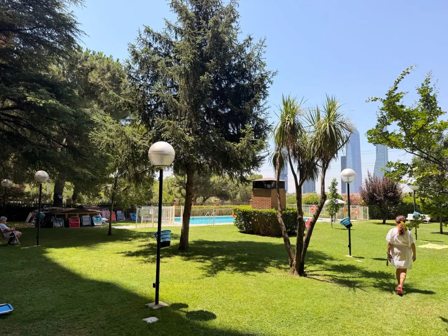 Garden of Flat for rent in Madrid  with Private garden, Swimming Pool and Balcony
