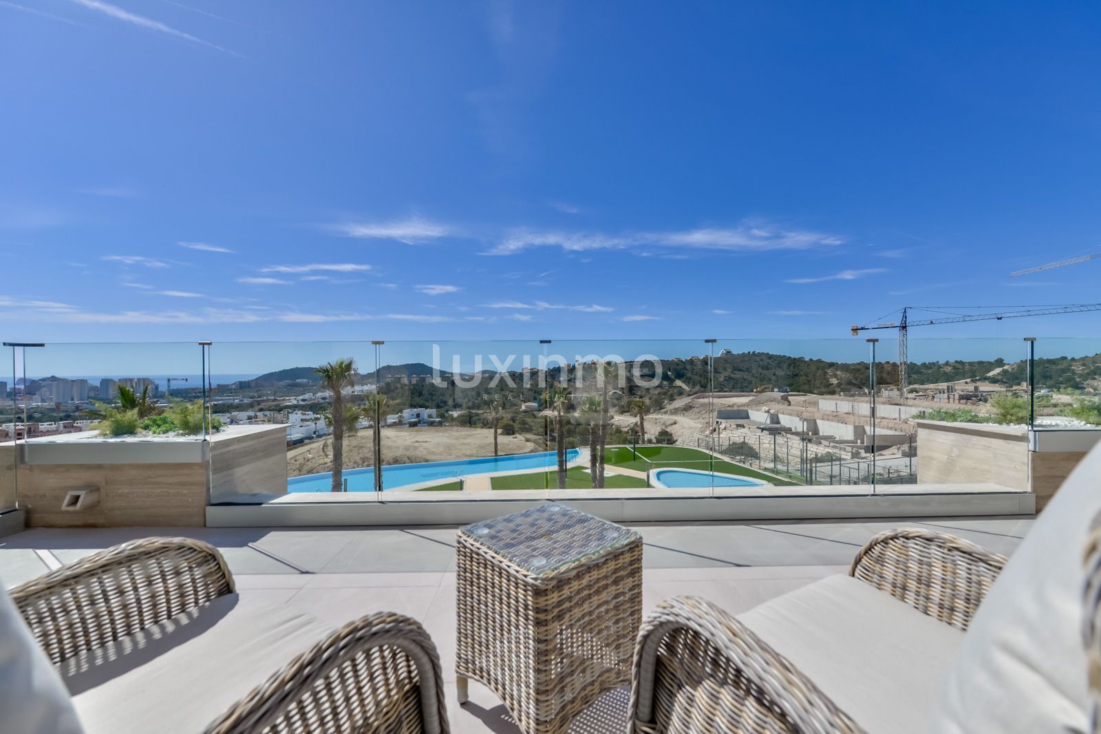 Terrace of Flat for sale in Finestrat  with Air Conditioner, Heating and Private garden