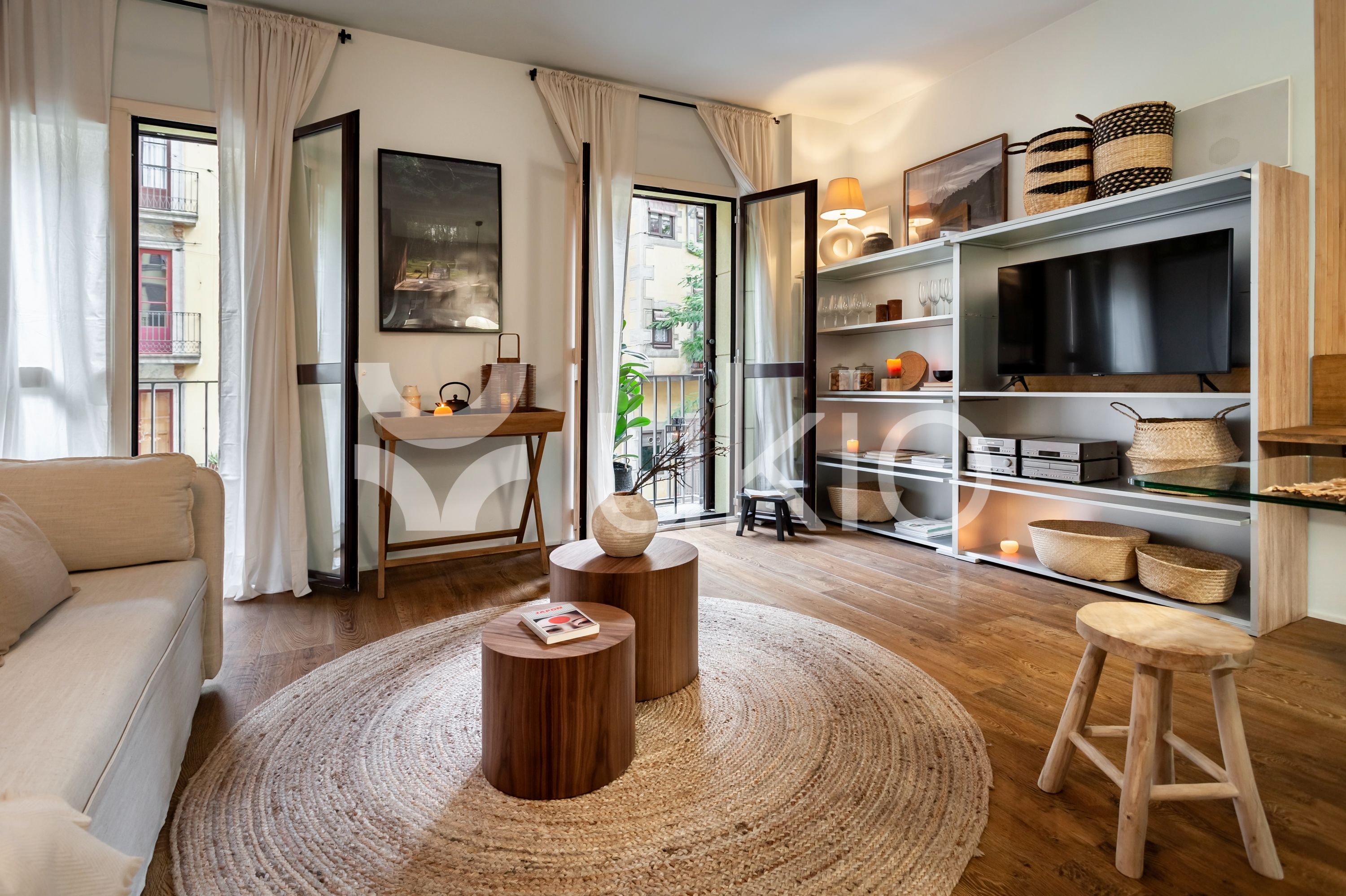 Living room of Apartment to rent in  Barcelona Capital  with Air Conditioner, Furnished and Oven
