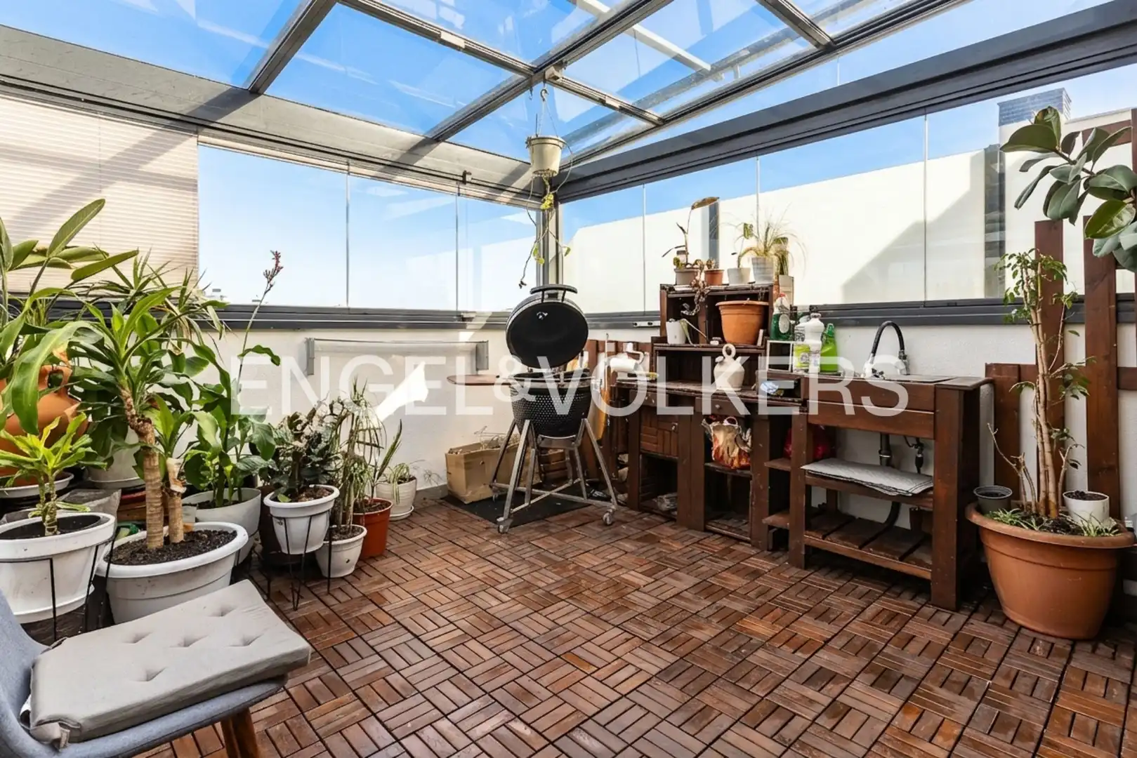 Terraza de Ático en venta en Sant Adrià de Besòs con Aire acondicionado, Calefacción y Parquet