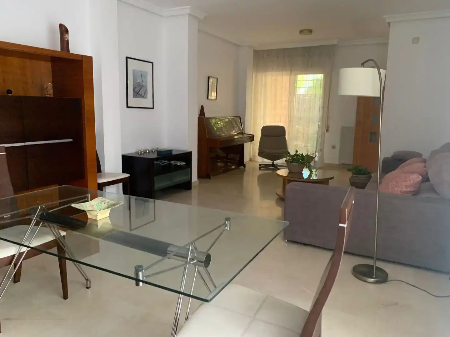 Sala de estar de Casa o chalet de alquiler en Badajoz con Aire acondicionado, Jardín privado y Trastero