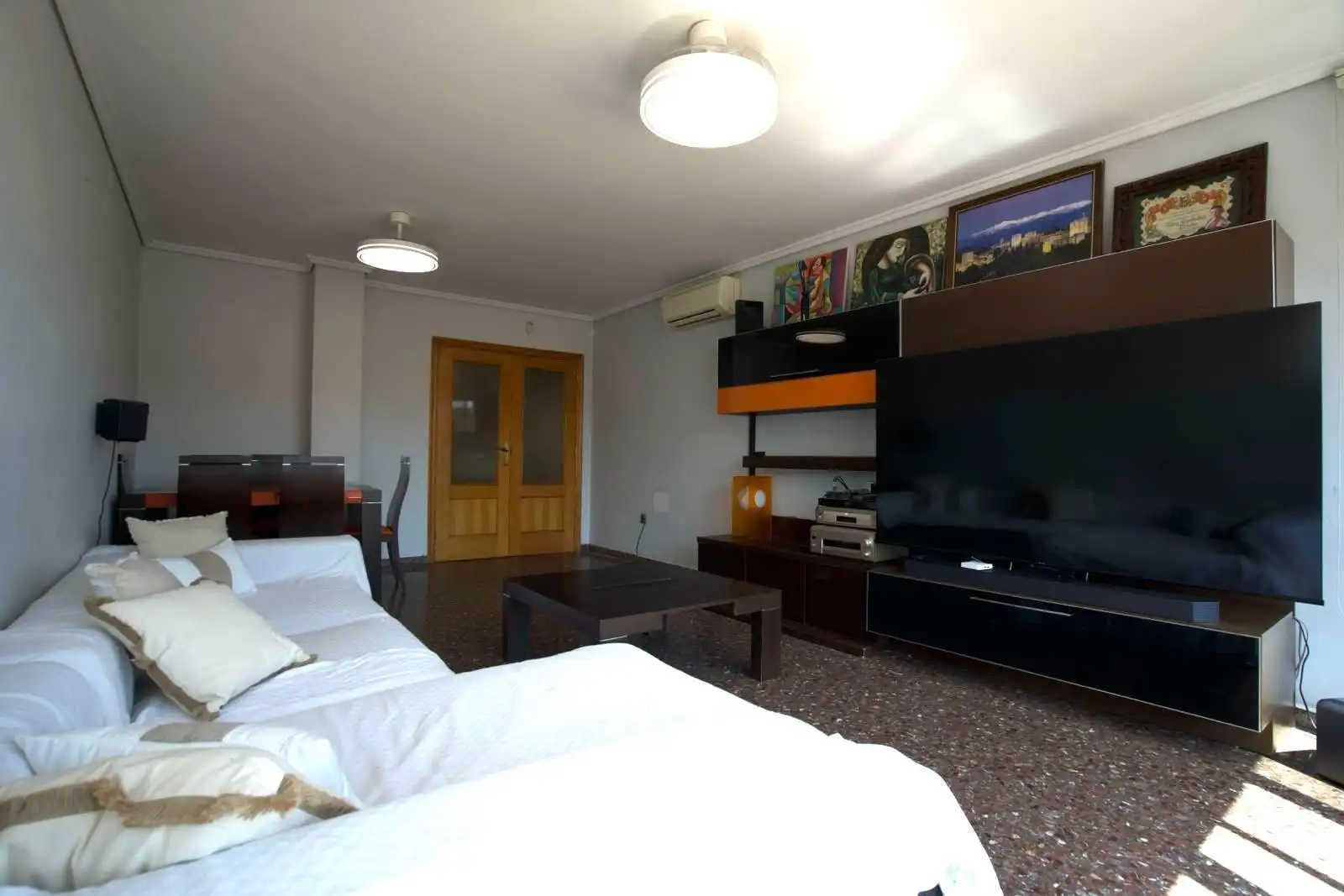 Sala de estar de Piso en venta en La Pobla de Farnals con Aire acondicionado, Horno y Balcón