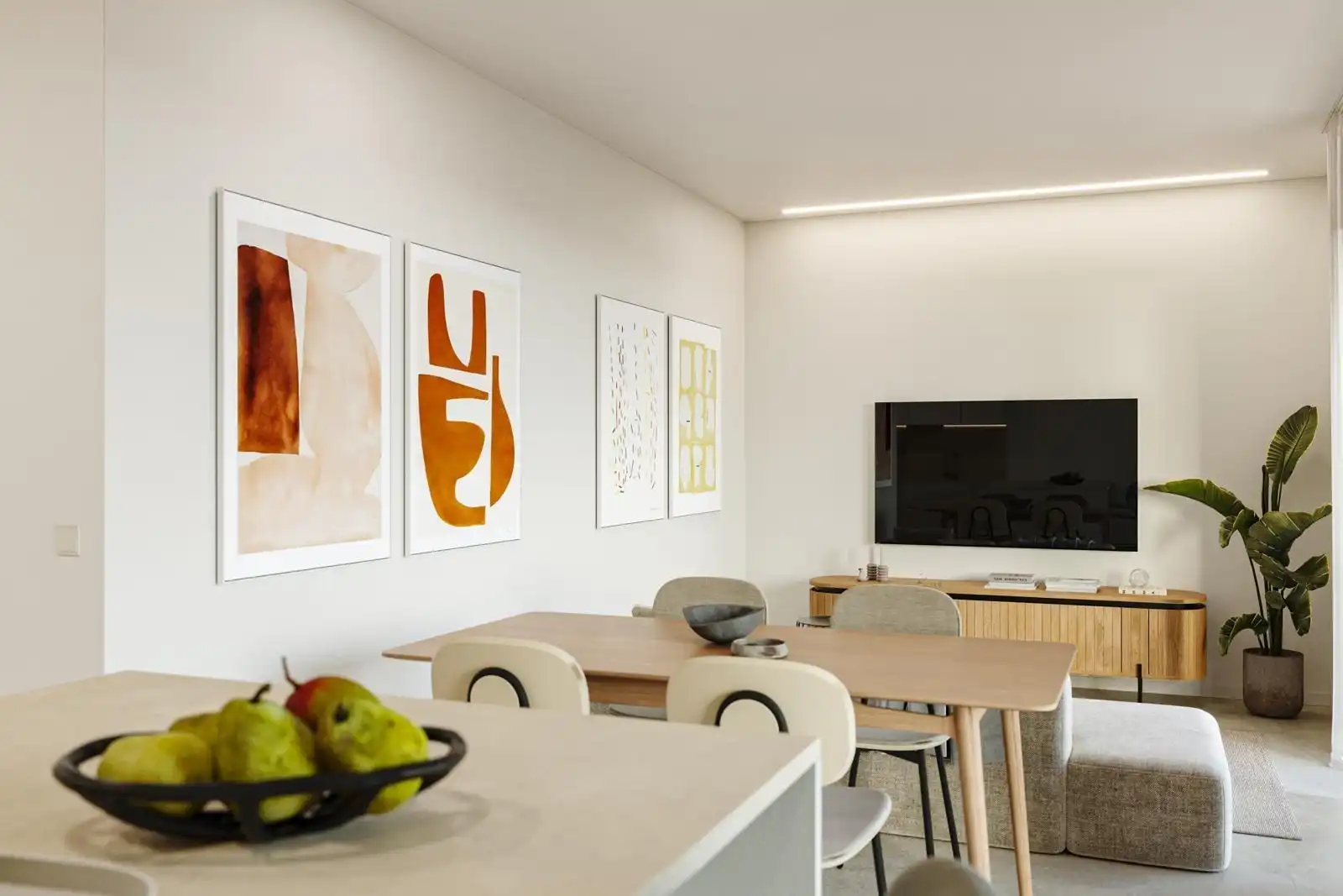 Comedor de Piso en venta en Elche / Elx con Terraza y Piscina comunitaria