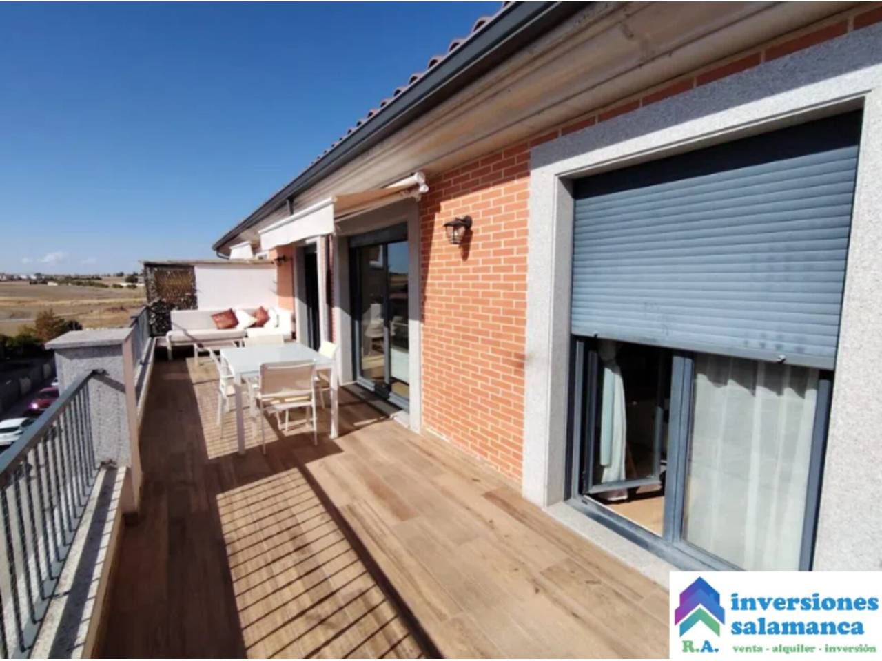 Terrasse von Dachboden zum verkauf in Castellanos de Moriscos mit Heizung, Terrasse und Balkon