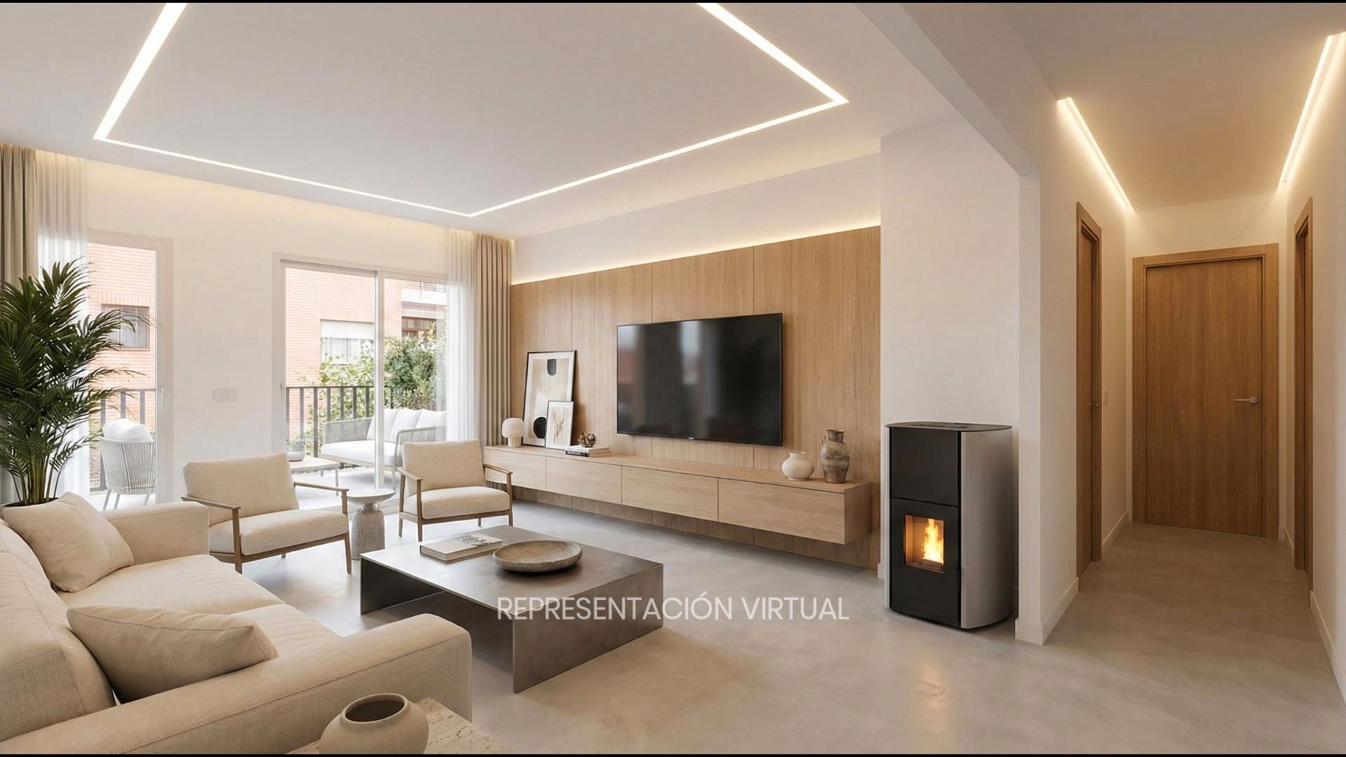 Sala de estar de Piso en venta en Arganda del Rey con Aire acondicionado, Calefacción y Terraza