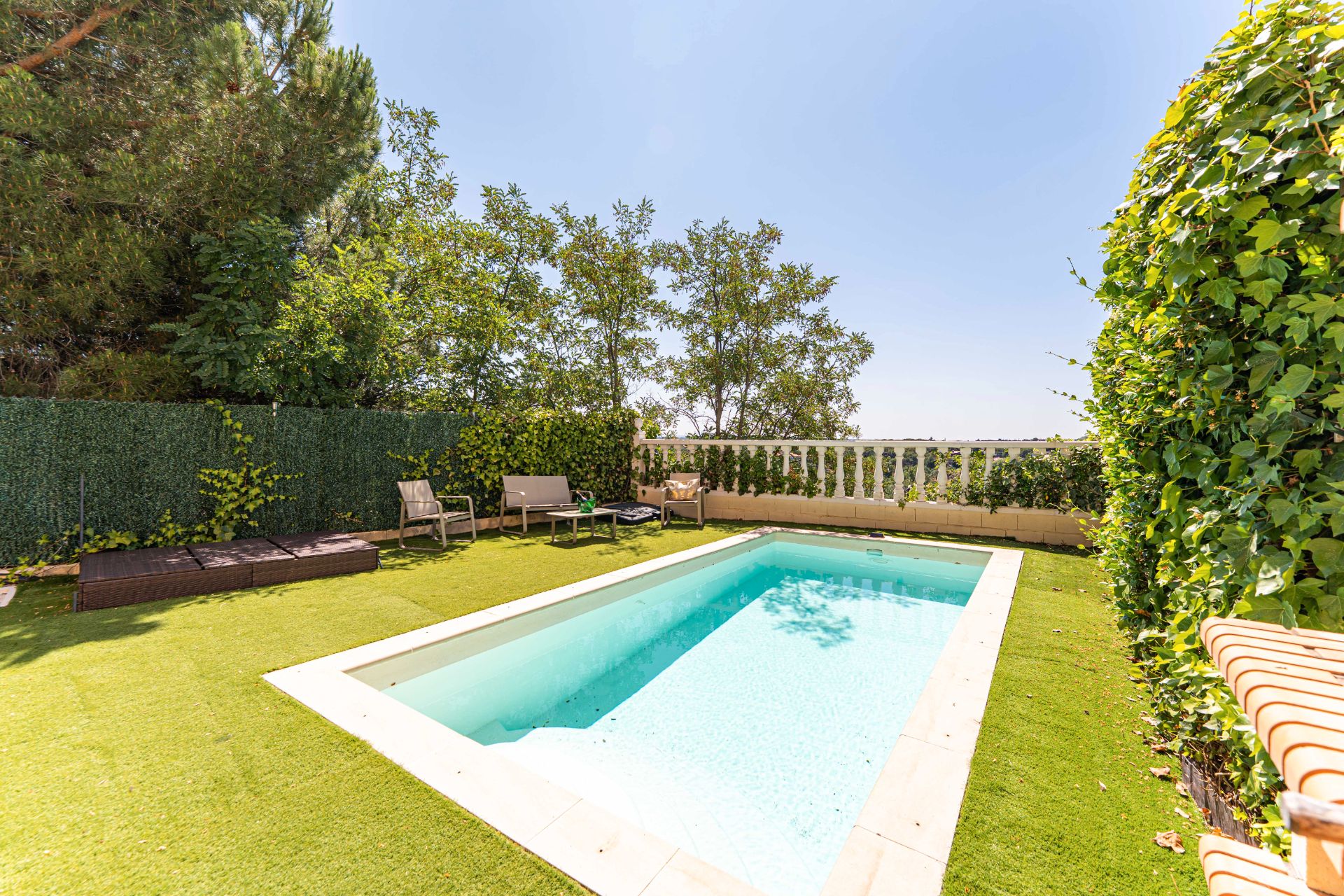 Swimming pool of Single-family semi-detached for sale in Torrelodones  with Heating, Private garden and Terrace