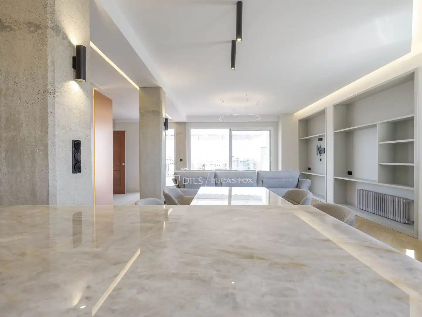 Living room of Attic for rent in Valencia  with Air Conditioner, Heating and Parquet flooring