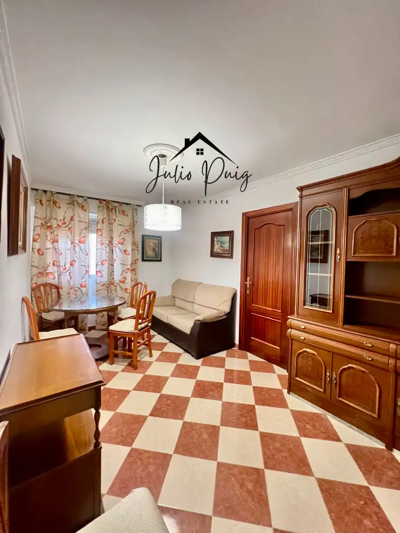 Living room of Flat for sale in Coria del Río  with Air Conditioner and Furnished