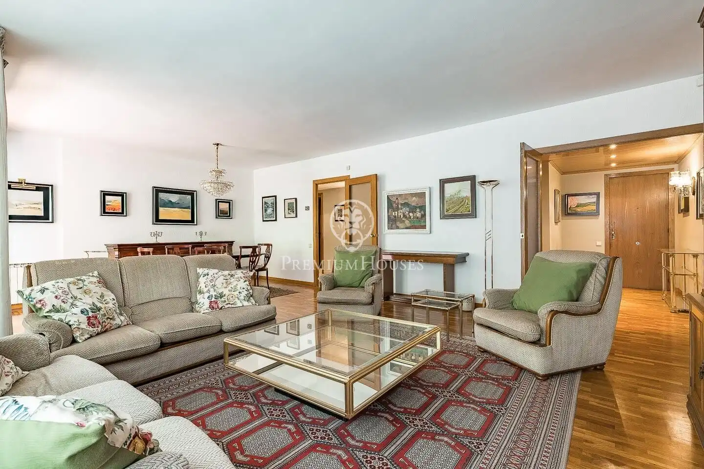 Sala de estar de Piso en venta en Barcelona con Calefacción y Terraza