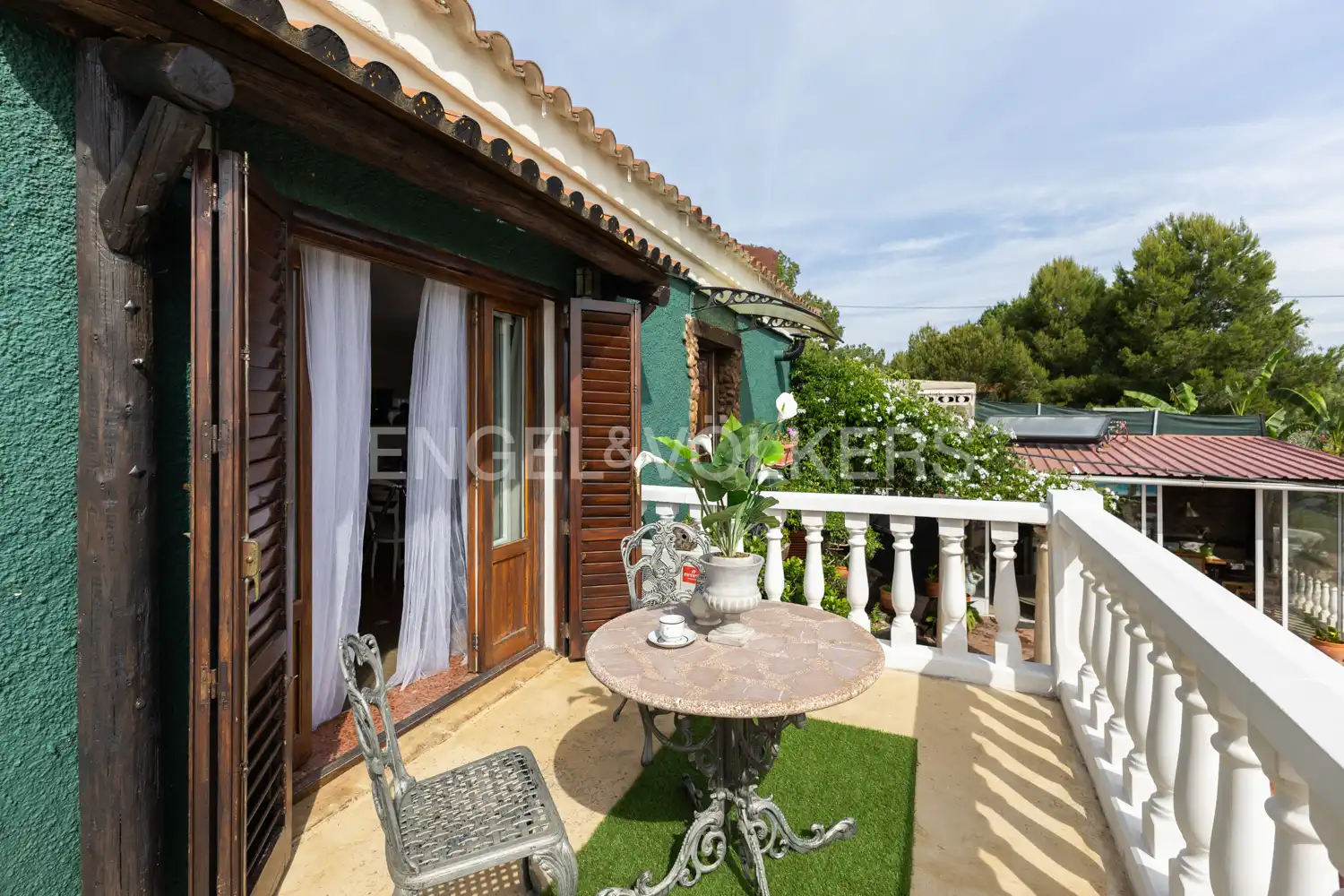 Terraza de Casa o chalet en venta en Pedralba con Aire acondicionado, Calefacción y Jardín privado