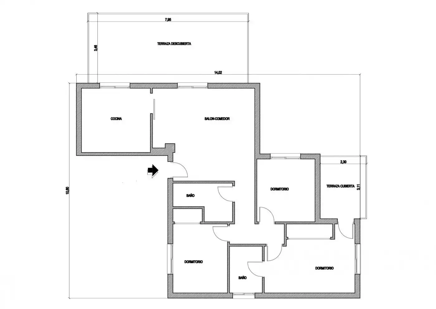 Wohnung zum Verkauf in Cartagena mit Klimaanlage, Terrasse und Gemeinschaftspool