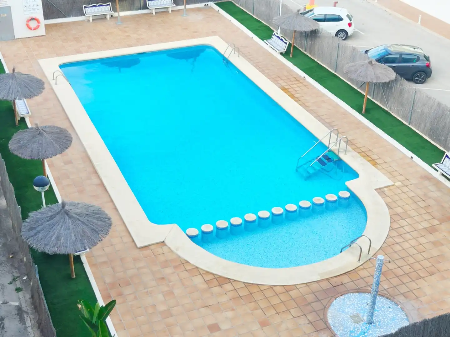 Swimming pool of Apartments for sale in Las Marinas / Les Marines