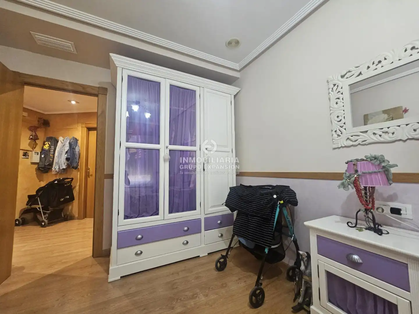 Schlafzimmer von Wohnung zum Verkauf in Aspe mit Klimaanlage, Heizung und Privatgarten