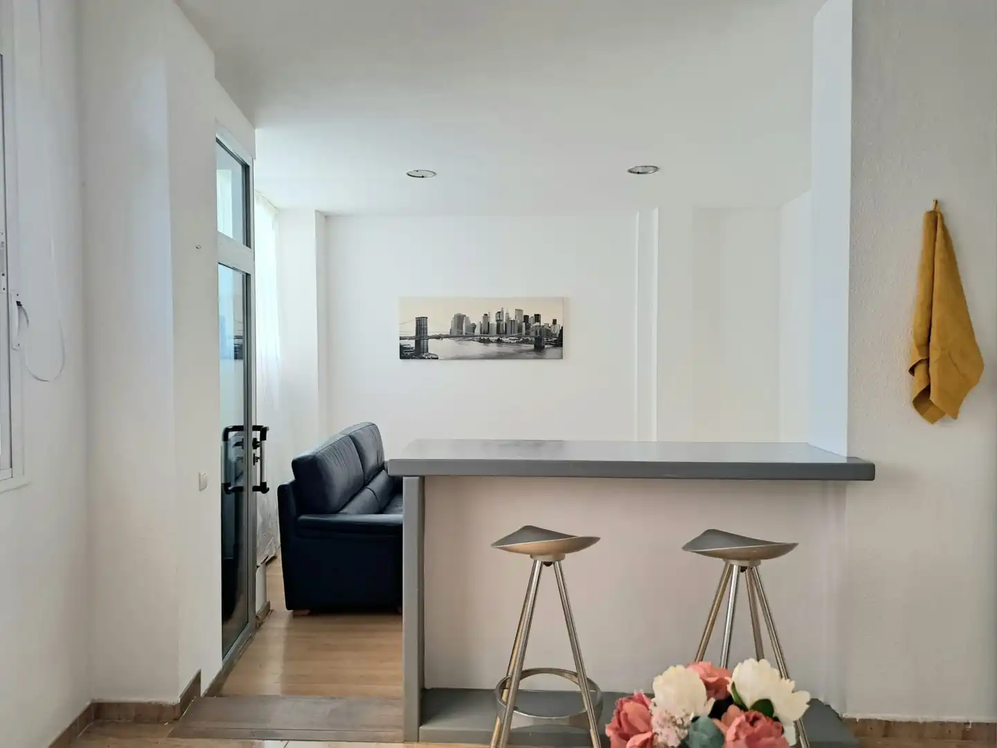 Living room of Flat for rent in Roquetas de Mar  with Air Conditioner, Heating and Furnished