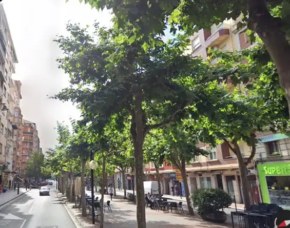 Vista exterior de Piso en venta en  Logroño con Amueblado y Balcón