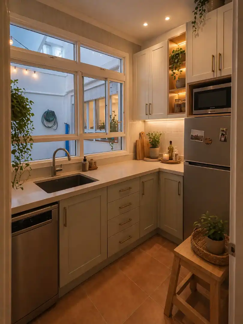 Cocina de Casa adosada en venta en Santa Pola con Aire acondicionado, Calefacción y Jardín privado