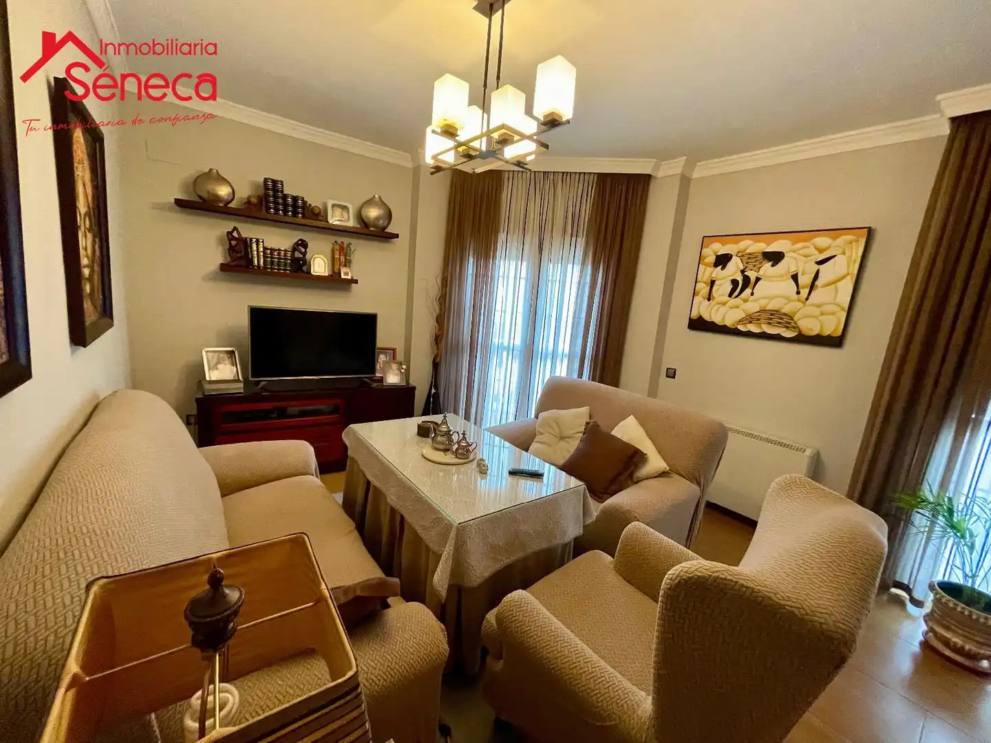 Living room of Flat for sale in La Victoria  with Air Conditioner, Heating and Terrace