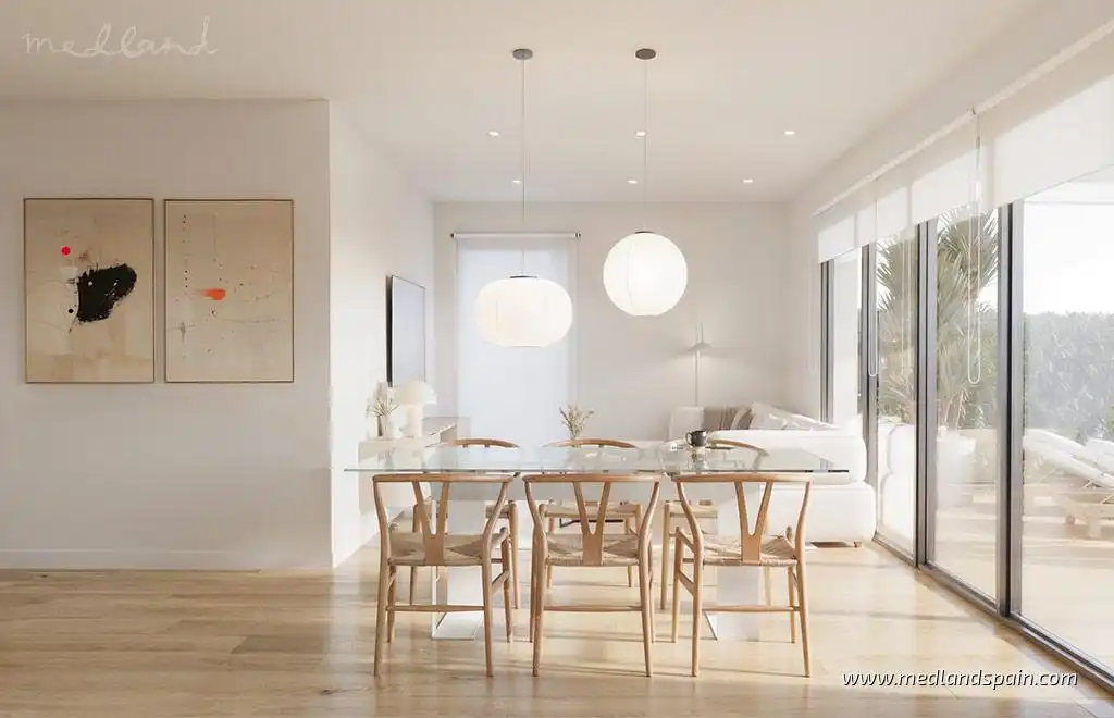 Comedor de Apartamento en venta en La Nucia con Aire acondicionado, Calefacción y Terraza