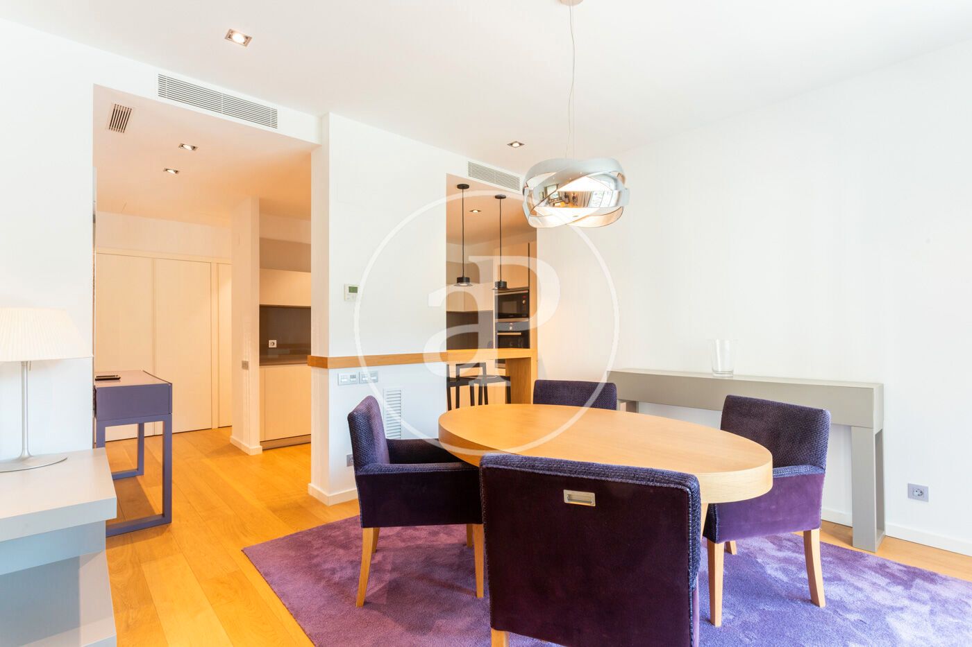 Dining room of Flat to rent in  Barcelona Capital  with Air Conditioner, Heating and Furnished