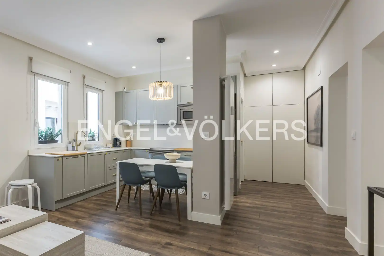 Kitchen of Flat for rent in Madrid  with Air Conditioner, Heating and Furnished