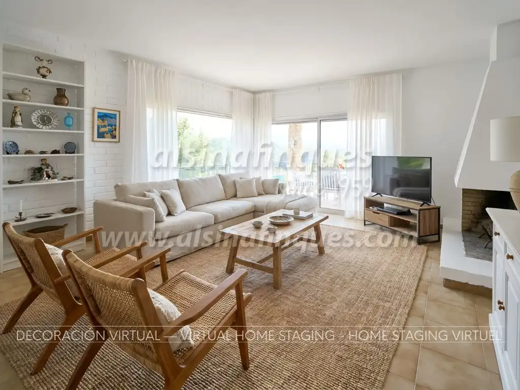 Living room of Houses for sale in Lloret de Mar  with Private garden, Terrace and Balcony
