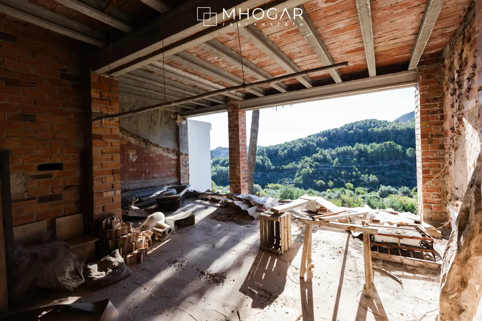 Terraza de Finca rústica en venta en La Vall de Laguar con Jardín privado, Terraza y Balcón