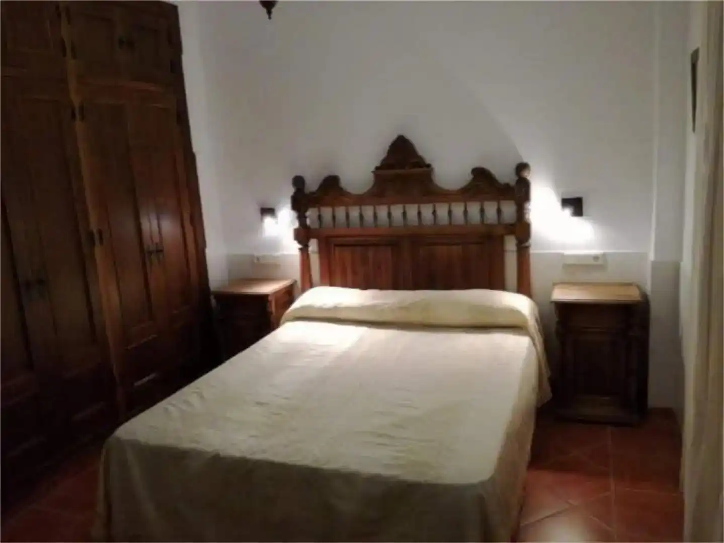Schlafzimmer von Country house zum Verkauf in Ronda mit Schwimmbad und Balkon