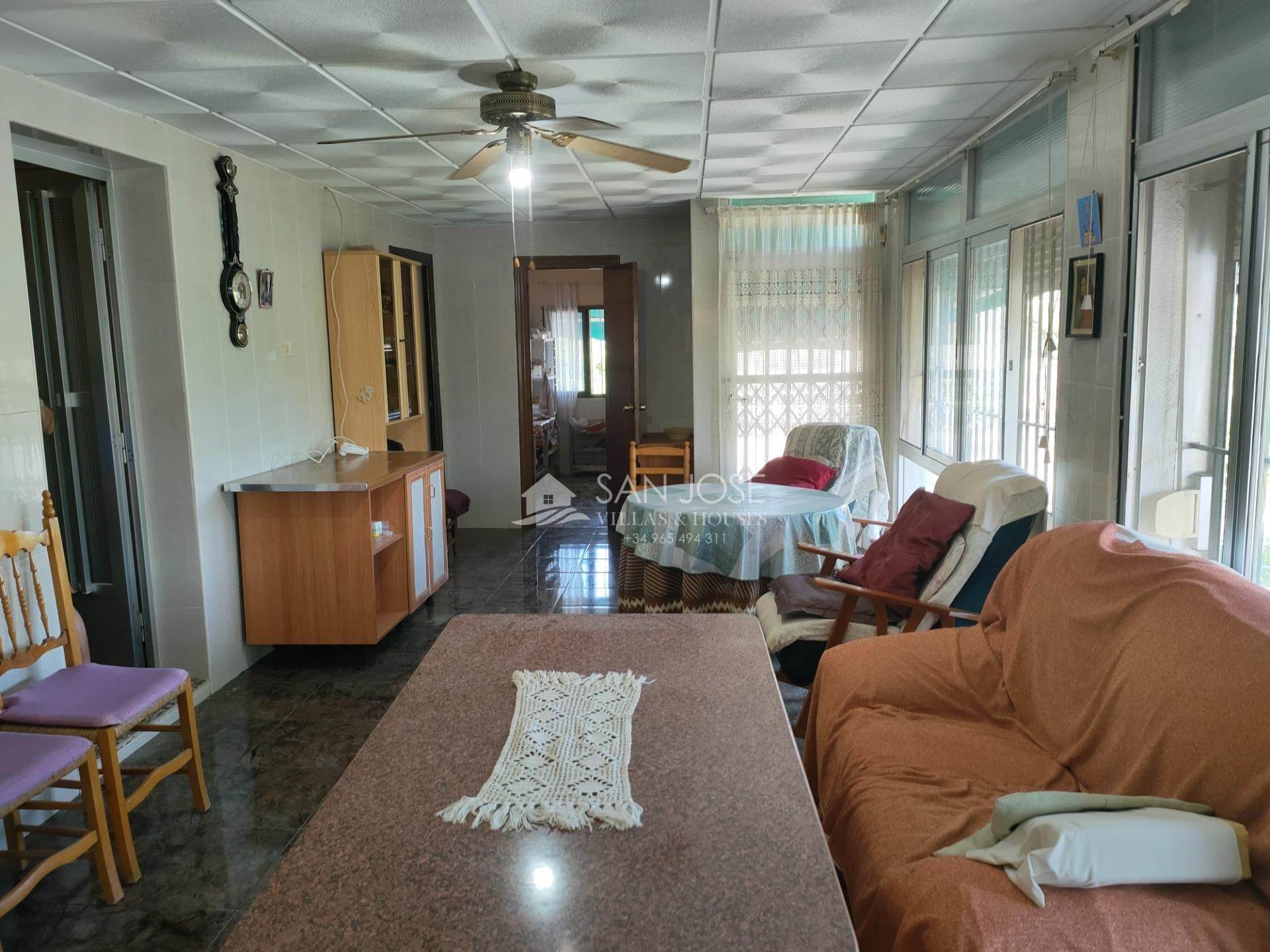 Sala de estar de Casa o chalet en venta en Aspe con Jardín privado, Terraza y Trastero