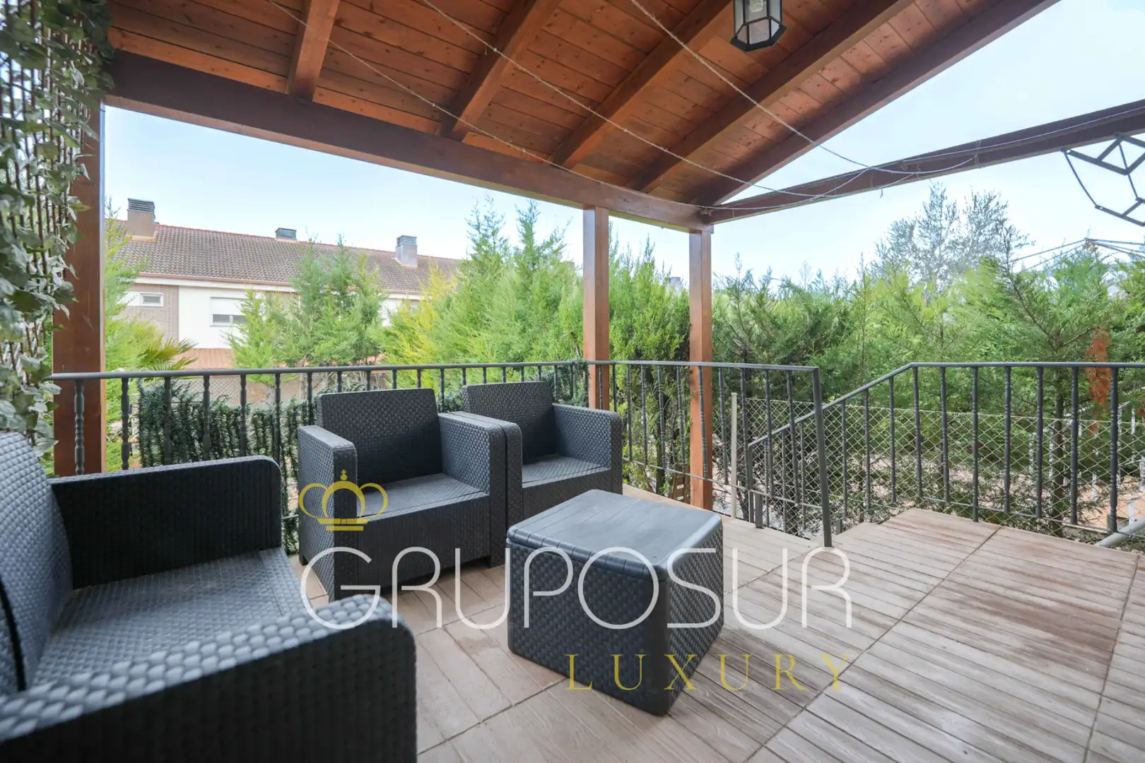 Terraza de Casa adosada en venta en Boecillo con Calefacción, Jardín privado y Parquet
