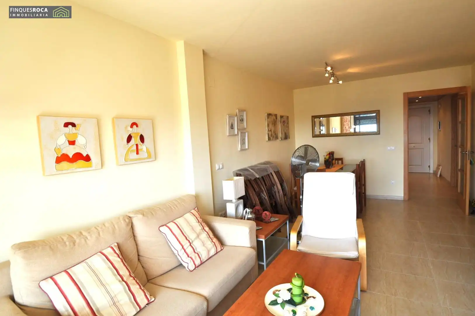 Wohnzimmer von Dachboden zum Verkauf in La Ràpita mit Klimaanlage, Terrasse und Gemeinschaftspool
