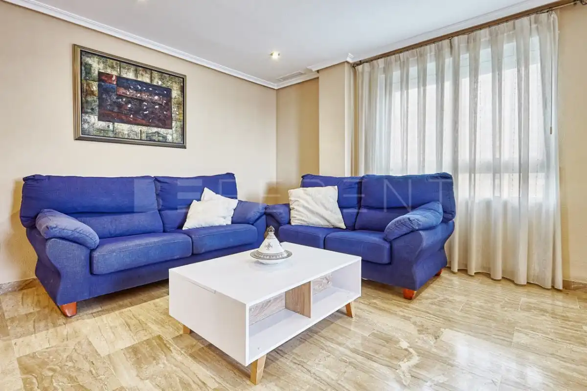 Living room of Apartments for rent in El Campello  with Air Conditioner, Heating and Private garden