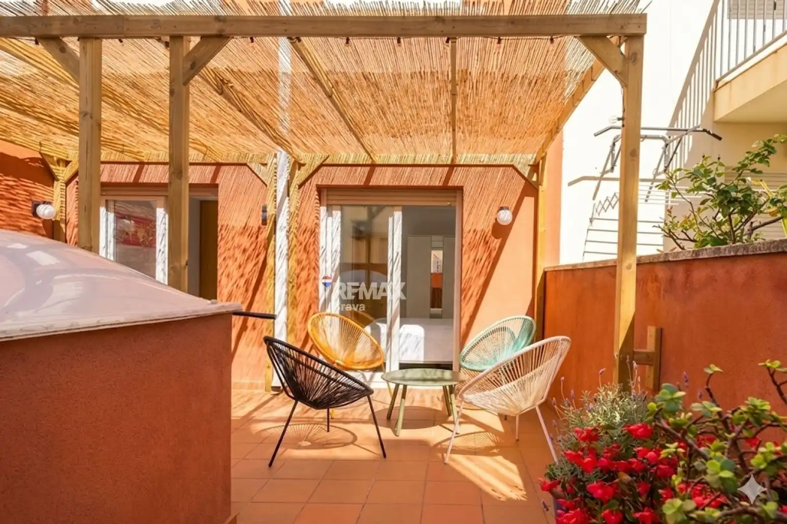 Terrace of Flat for sale in Roses  with Air Conditioner, Heating and Terrace