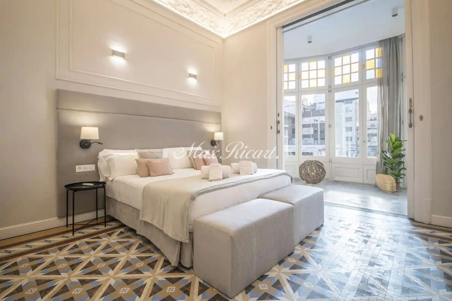 Schlafzimmer von Wohnung zur Miete in Barcelona mit Klimaanlage, Heizung und Abstellraum