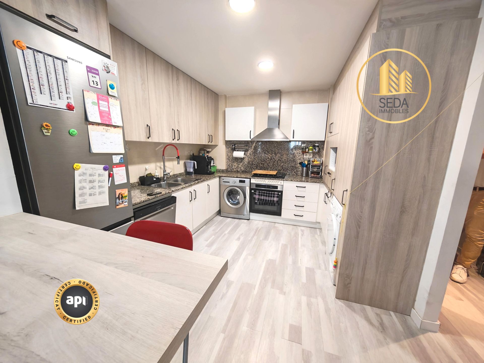 Kitchen of Planta baja for sale in Terrassa  with Air Conditioner, Heating and Parquet flooring