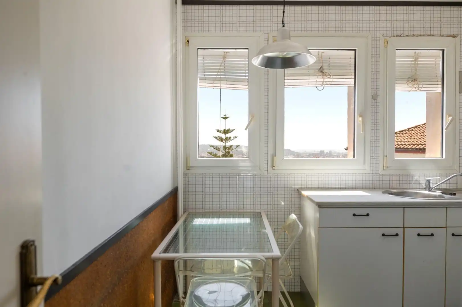Cocina de Casa o chalet de alquiler en Barcelona con Calefacción, Parquet y Terraza