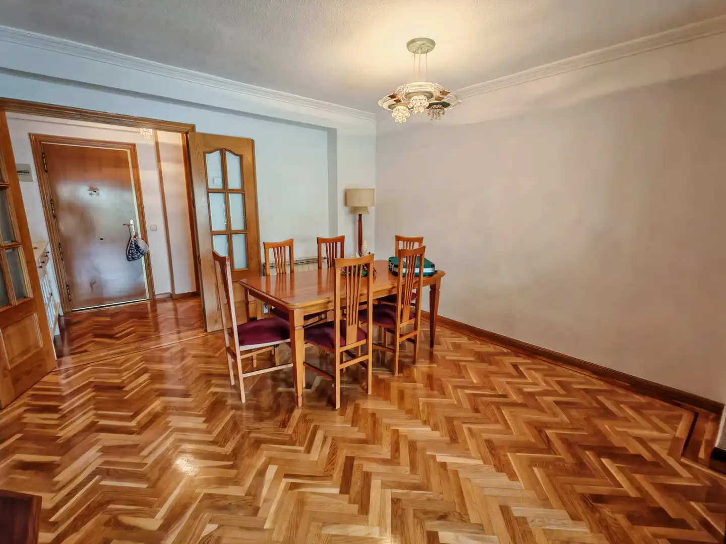 Dining room of Flat for sale in Móstoles  with Heating, Parquet flooring and Terrace