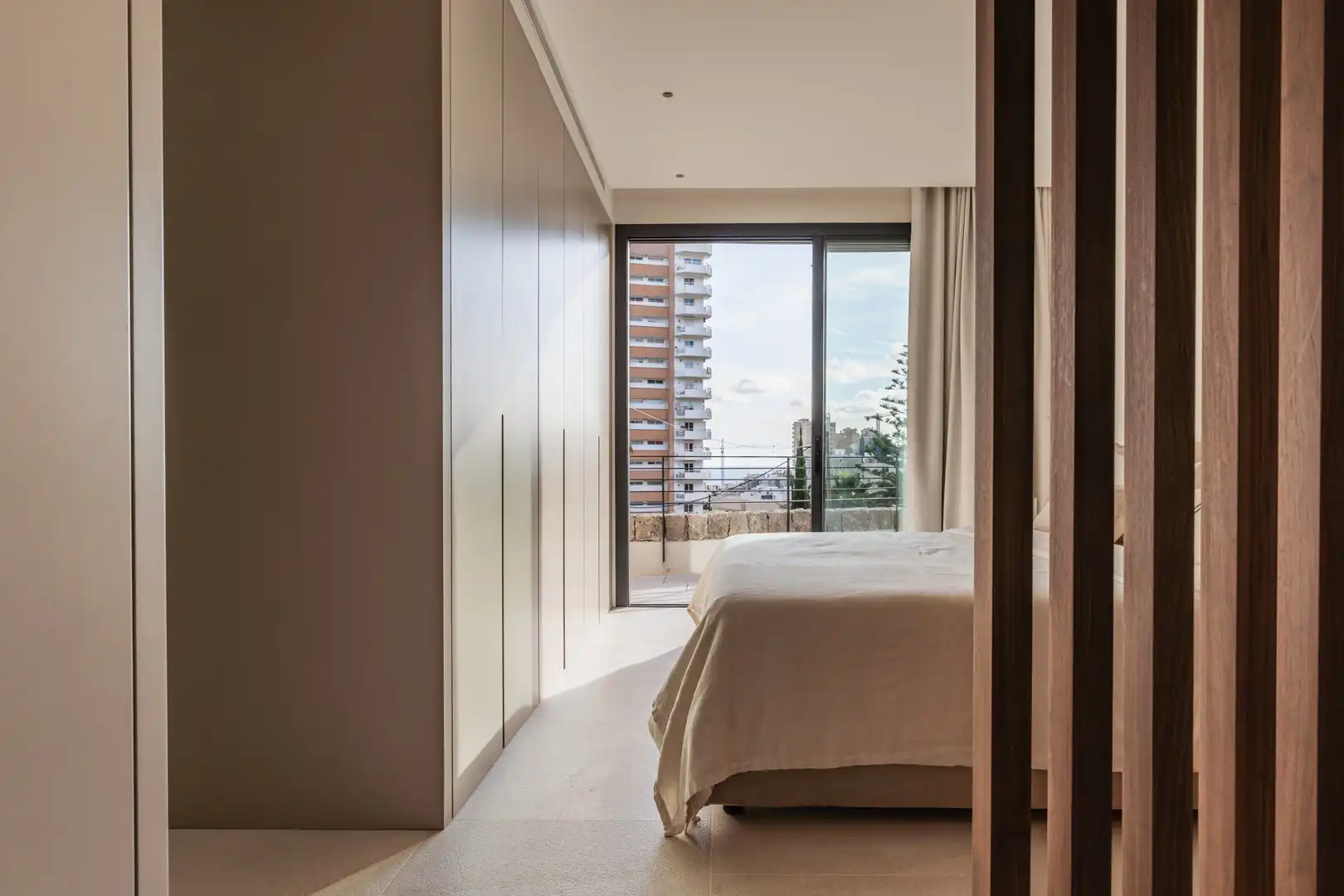 Dormitori de Apartament en venda en  Palma de Mallorca amb Aire condicionat, Jardí privat i Terrassa