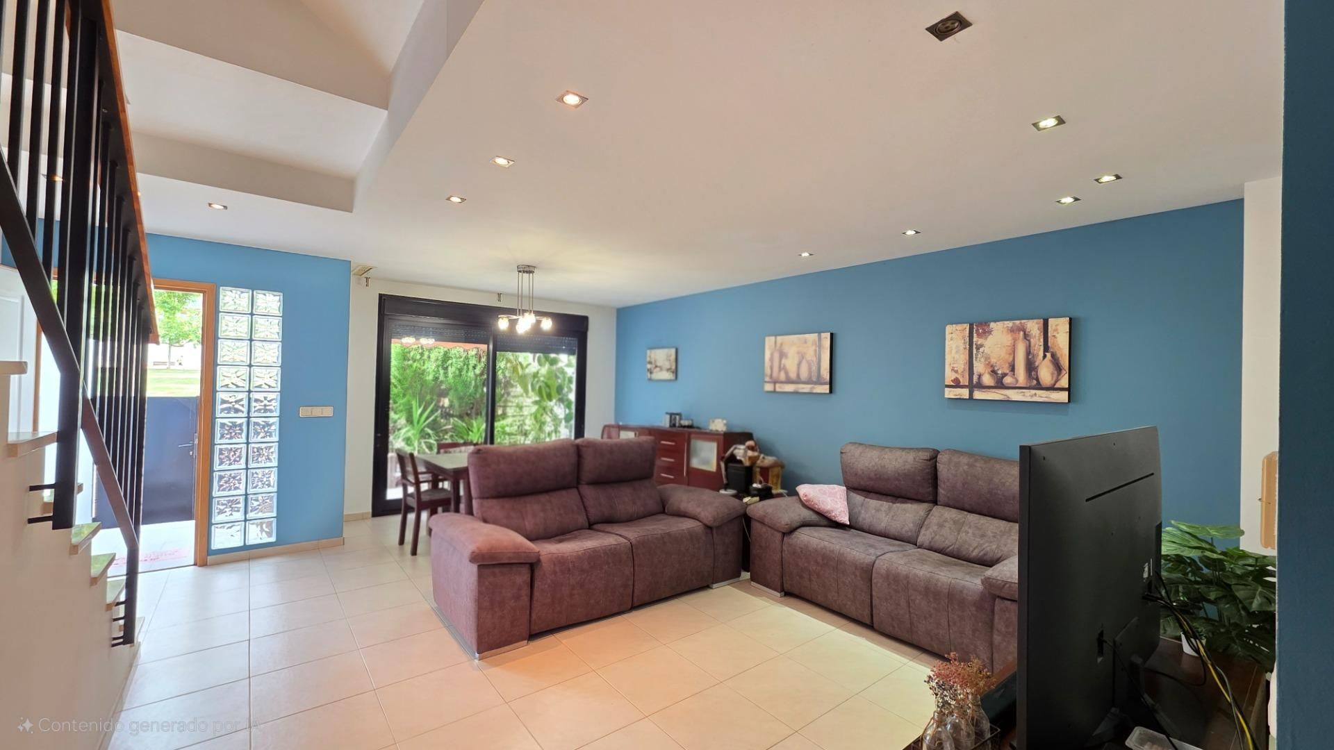 Living room of Single-family semi-detached for sale in Xeresa  with Air Conditioner, Terrace and Storage room